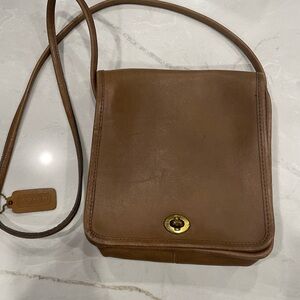 Coach Tan Leather Shoulder Bag